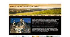 Desktop Screenshot of huntkansaswhitetails.com